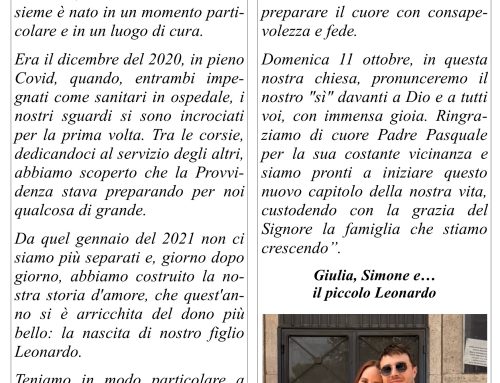 11 OTTOBRE 2026 –  XXVIII DOMENICA DEL TEMPO ORDINARIO