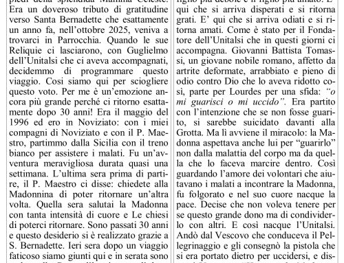 25 OTTOBRE 2026 – XXX DOMENICA DEL TEMPO ORDINARIO